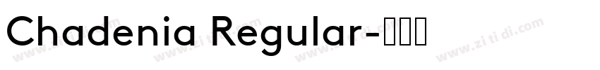Chadenia Regular字体转换